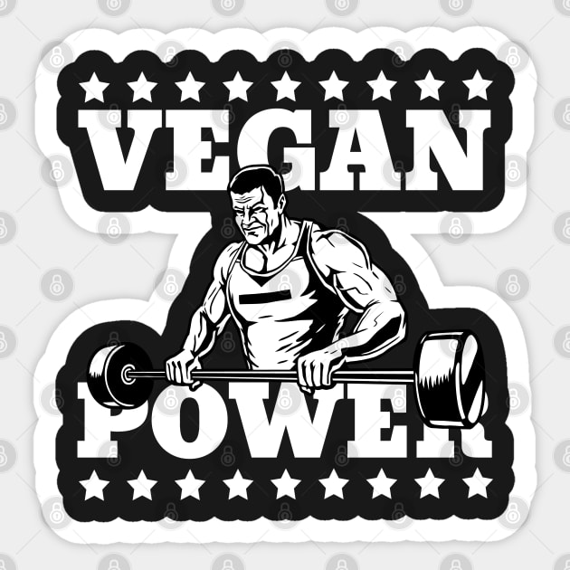 Plant Power Bodybuilding Vegan Sticker by RadStar